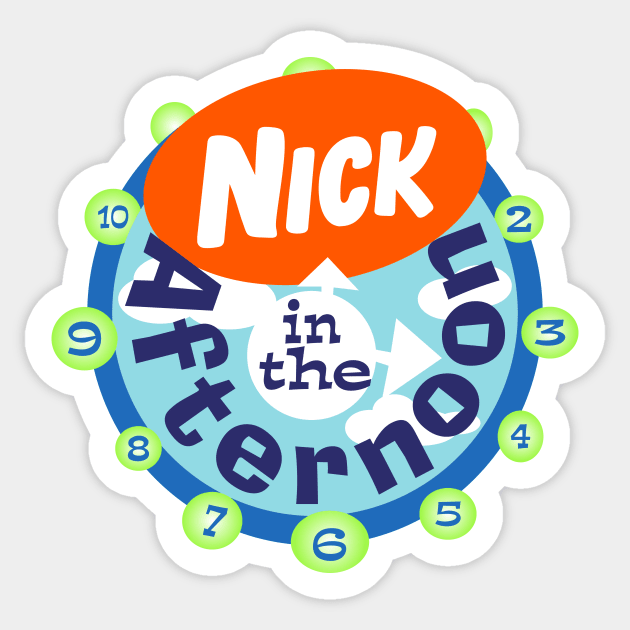 Nick in the Afternoon Sticker by The90sMall